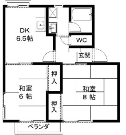 エステート守山　A棟の物件間取画像